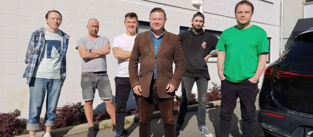 Group photo of the KraiSoft team